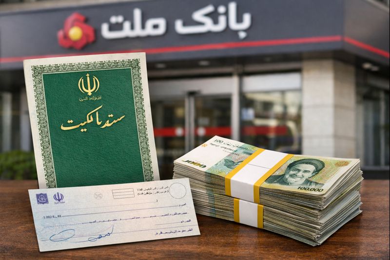 وام ۲۰۰ میلیونی بانک ملت با سند ملکی